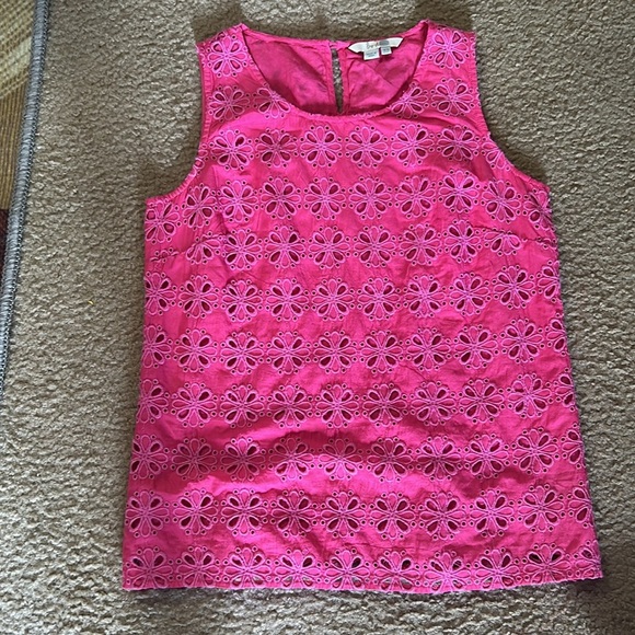 Boden Katie 100% Cotton Top Eyelet Shell SZ 6 - Picture 4 of 8